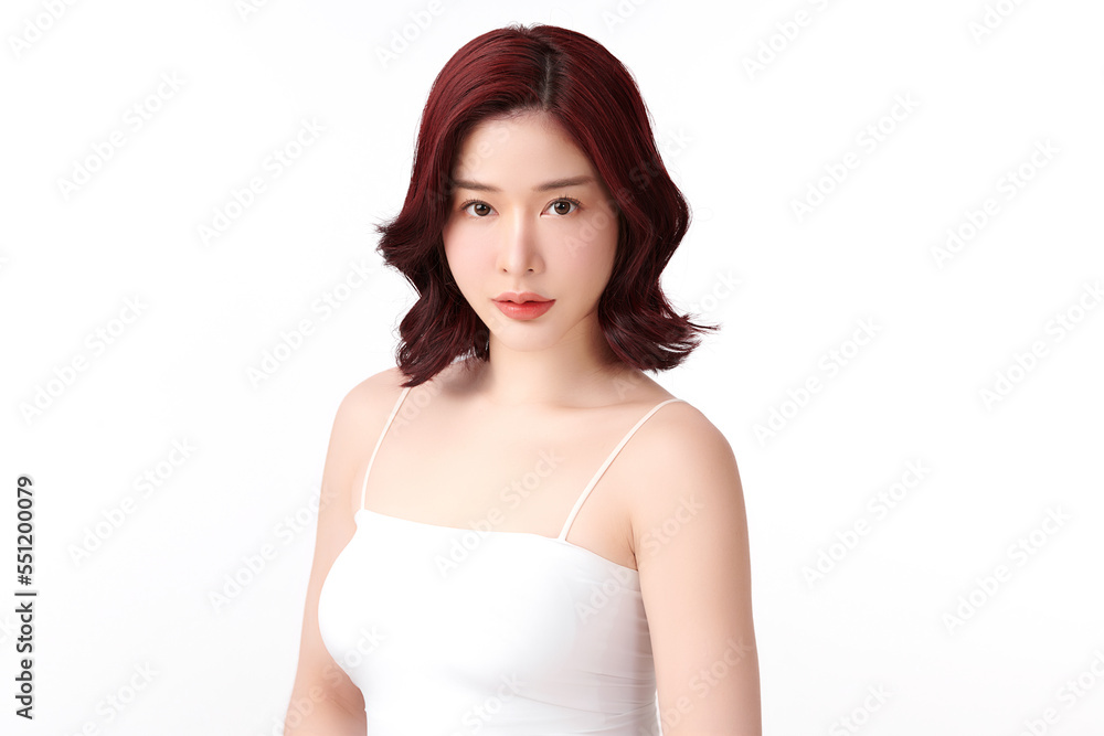 Beautiful young asian woman with clean fresh skin on white background, Face care, Facial treatment, Cosmetology, beauty and spa, Asian women portrait. Beautiful young asian woman with clean fresh skin on white background, Face care, Facial treatment, Cosmetology, beauty and spa, Asian women portrait.