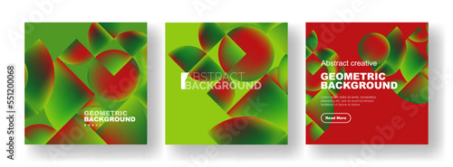 Vector set of abstract geometric posters designs. Collection of backgrounds, covers, templates, flyers, placards, brochures, banners