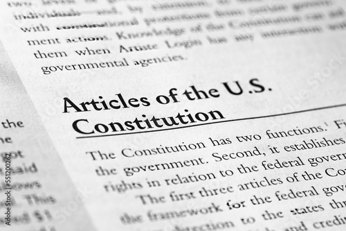 Obraz na plátně Articles of the U