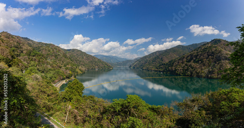 Sunny view of the Wushe Reservoir