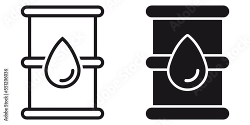 ofvs249 OutlineFilledVectorSign ofvs - oil drum icon . container / barrel sign . crude oil symbol . isolated transparent . outline and filled version . AI 10 / EPS 10 . g11589