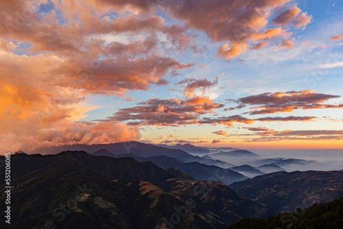 Sunset landscape of the Hehuanshan mountain © Kit Leong
