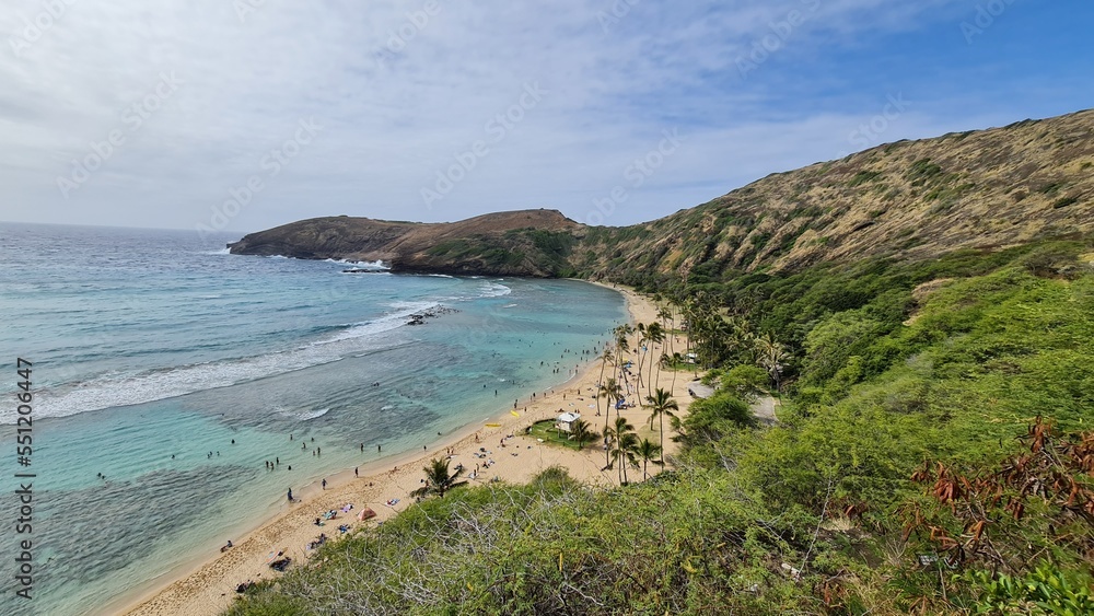 Hanauma Bay Hawaii in the Island of Oahu. Hanauma Bay Hawaii in the Island of Oahu.