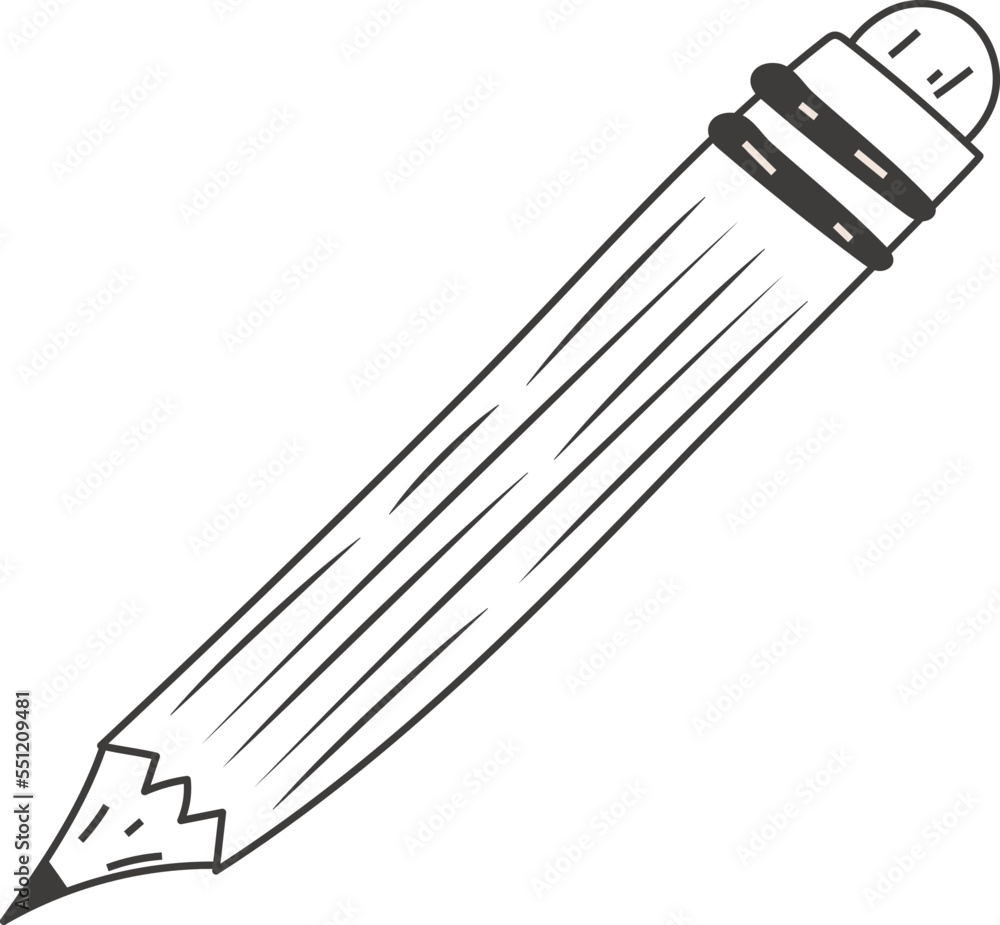 Pencil Icon Illustration Graphic Design Pencil Icon Illustration Graphic Design