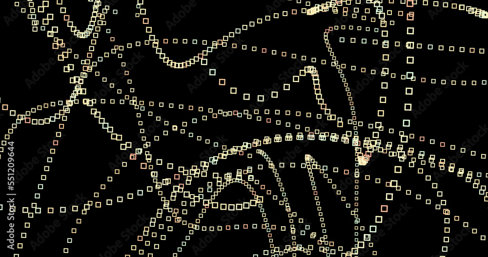 Render with minimalistic cubes on black Render with minimalistic cubes on black