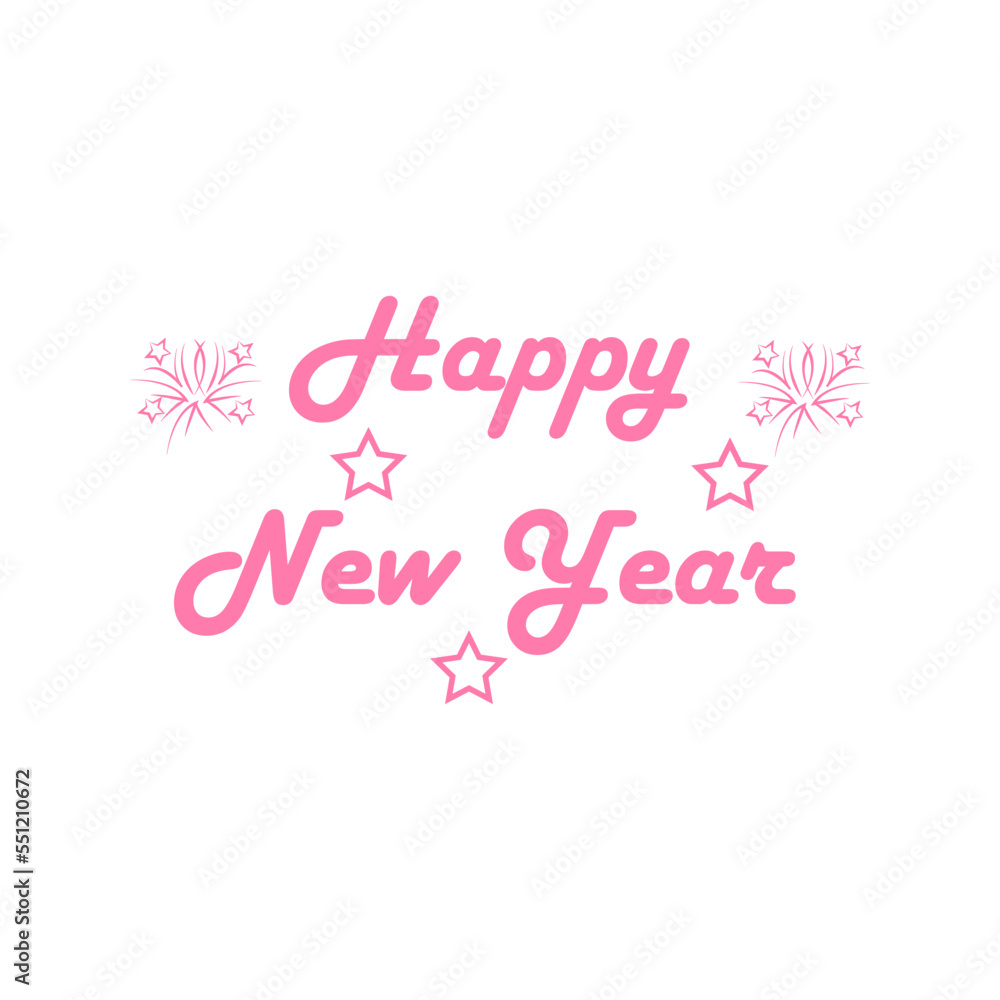 happy new year ,icon, design, flat, style, trendy, collection, template