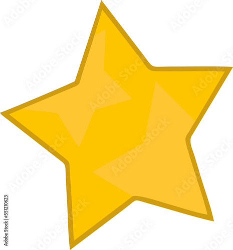 illustration vector graphic of gold star  for small icon  decoration  lists  book  element  journal  catalogue  educational purpose  etc