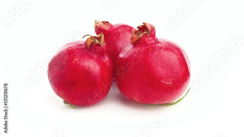 pomegranate isolated on white background