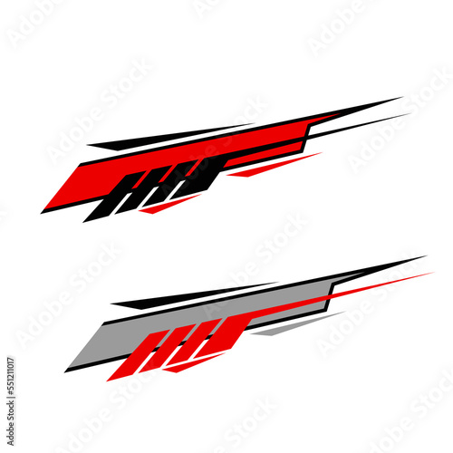 car body wrap sticker design vector