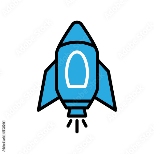 rocket ,icon, design, flat, style, trendy, collection, template photo