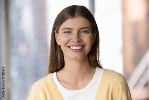 Happy beautiful young 20s woman with white perfect teeth looking at camera, smiling, posing indoors, laughing. Attractive adult girl in casual home portrait, video call head shot Free Download Happy beautiful young 20s woman with white perfect teeth looking at camera, smiling, posing indoors, laughing. Attractive adult girl in casual home portrait, video call head shot - GFXLoad