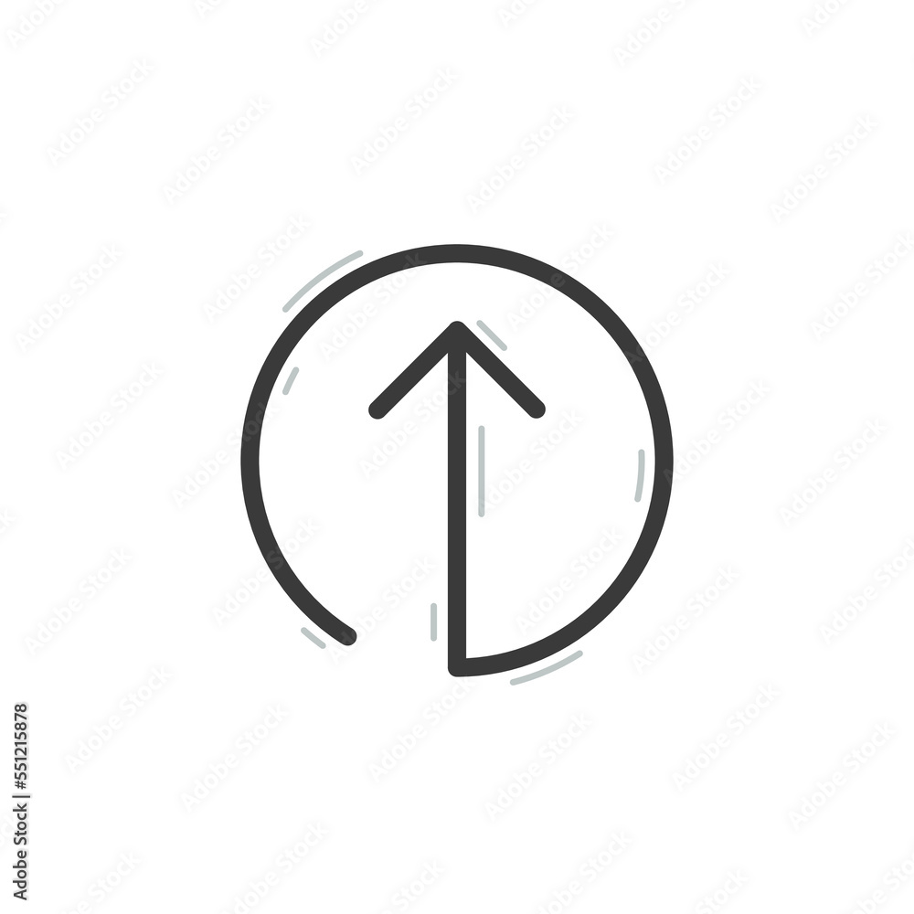 Up key icon vector. Up Arrow icon vector isolated on white background Up key icon vector. Up Arrow icon vector isolated on white background