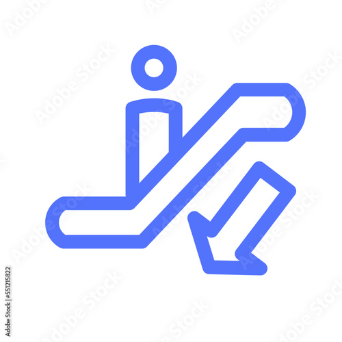 Escalator Down Icon