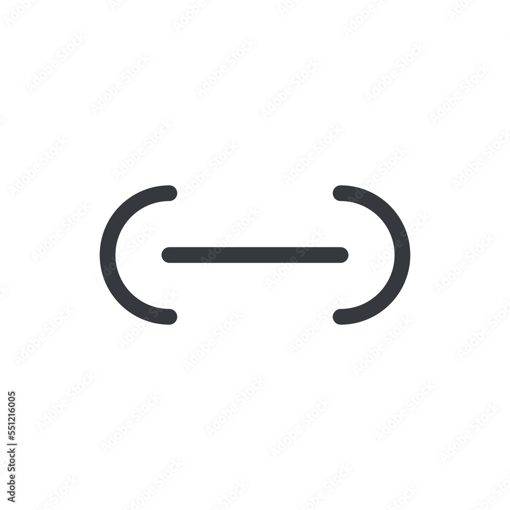 Url link icon vector. Hyperlink chain website icon vector isolated on white background Url link icon vector. Hyperlink chain website icon vector isolated on white background