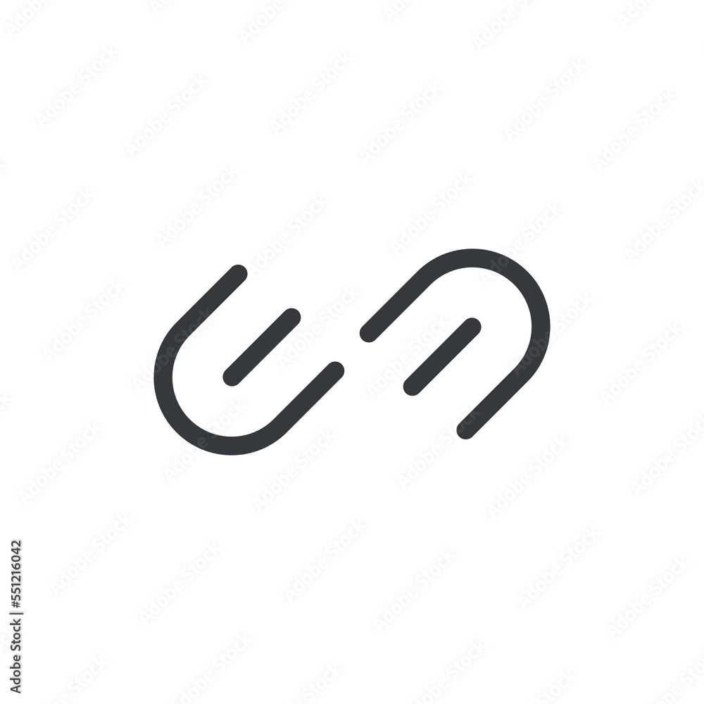 Url link icon vector. Hyperlink chain website icon vector isolated on white background Url link icon vector. Hyperlink chain website icon vector isolated on white background