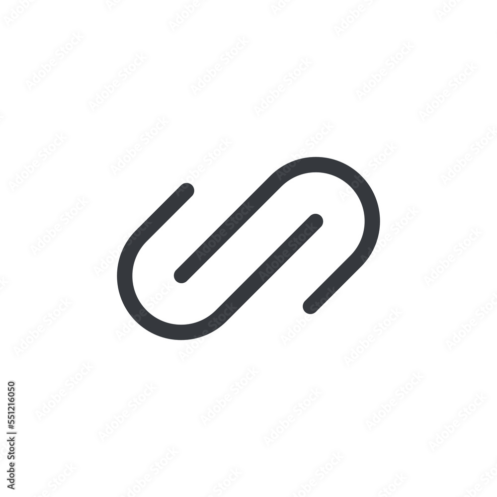 Obraz premium Url link icon vector. Hyperlink chain website icon vector isolated on white background