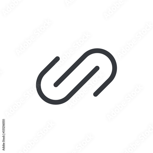Url link icon vector. Hyperlink chain website icon vector isolated on white background