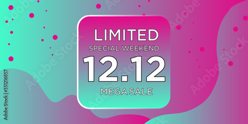 12.12 Shopping Day For Moment Sale Design Background