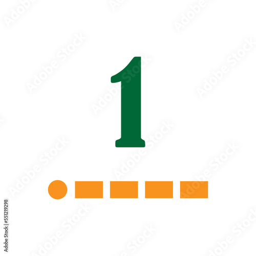 morse numbers, color ,icon, design, flat, style, trendy, collection, template