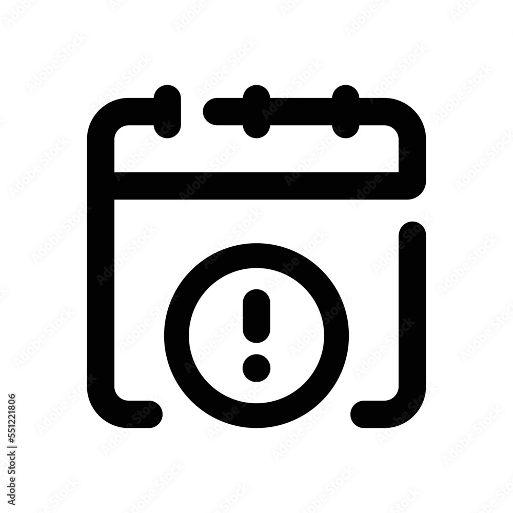 Reminder icon - vector illustration . Reminder, Alert, Calendar, Appointment, Schedule, Event, Attention, Date, day, time, line, outline, icons . Reminder icon - vector illustration . Reminder, Alert, Calendar, Appointment, Schedule, Event, Attention, Date, day, time, line, outline, icons .