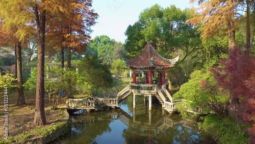 Autumn scenery in Wuhan Botanical Garden, Hubei, China