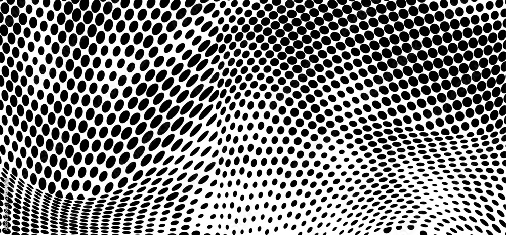 Halftone texture of black dots on a white background Halftone texture of black dots on a white background