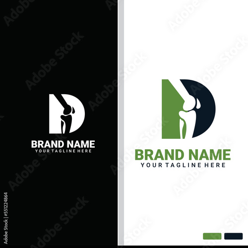 initials d podiatry logo simple