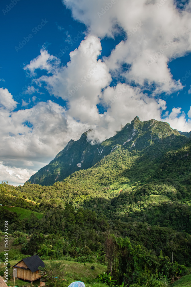 Fototapeta premium landscape of mountain Doi Luang Chiang Dao Chiang Mai Thailand
