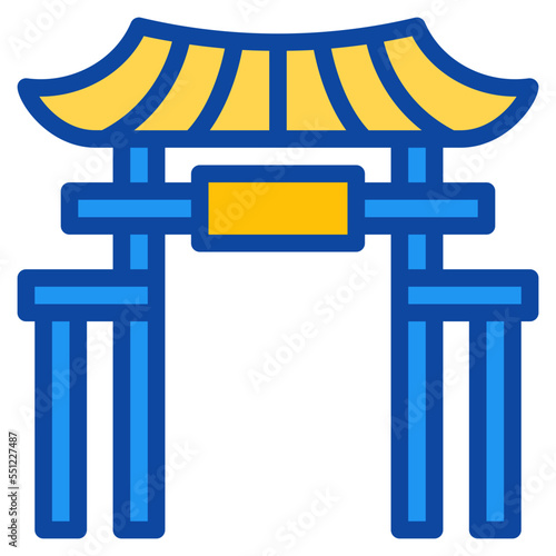 gate two tone icon