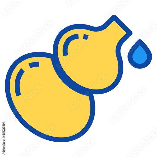 gourd two tone icon