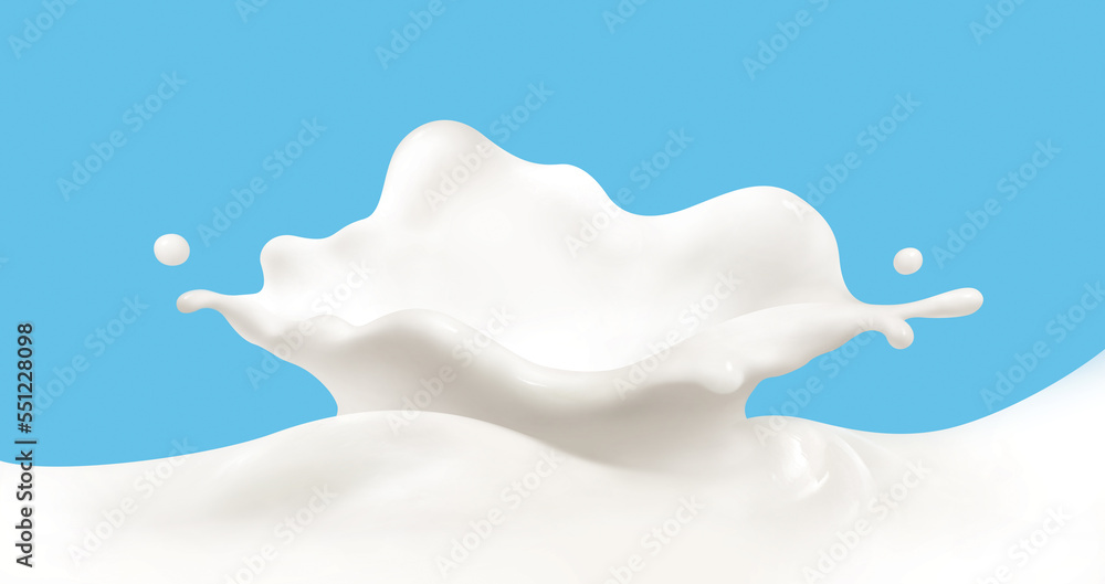 Milk splash illustration