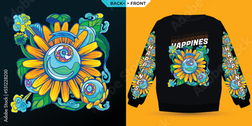 Happiness Eyes Suitable For Screen Printing