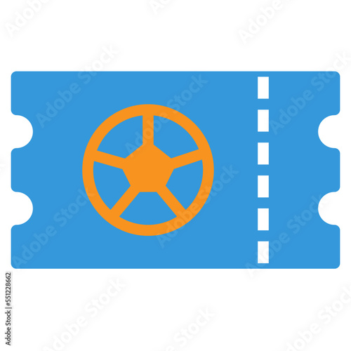 ticket flat icon