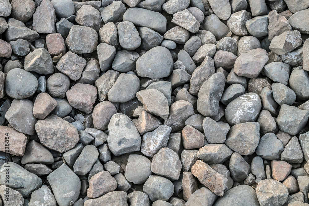 Stones on the railway embankment as a background Stones on the railway embankment as a background