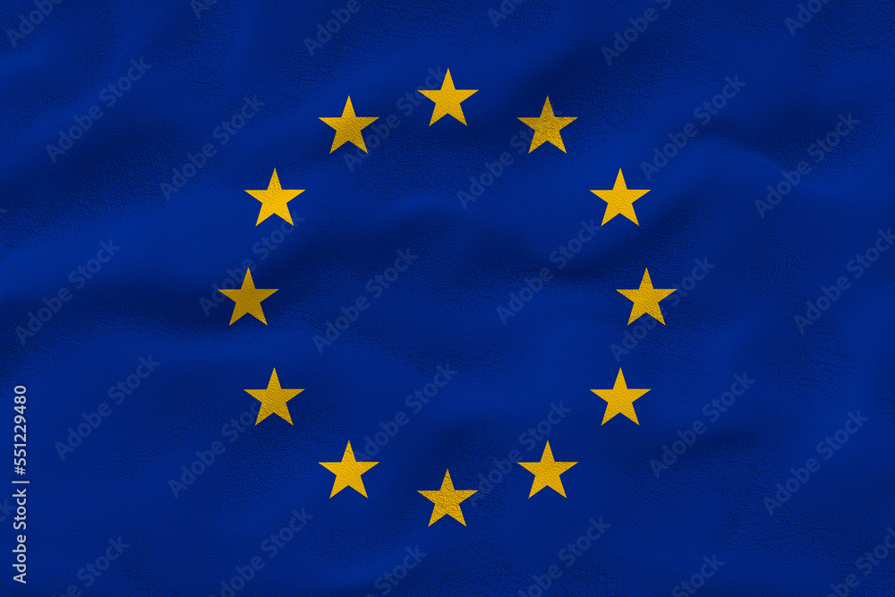 National flag of Europe. Background with flag of Europe. National flag of Europe. Background with flag of Europe.