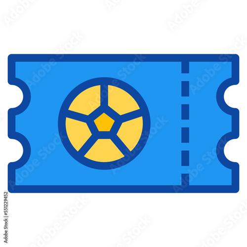 ticket two tone icon