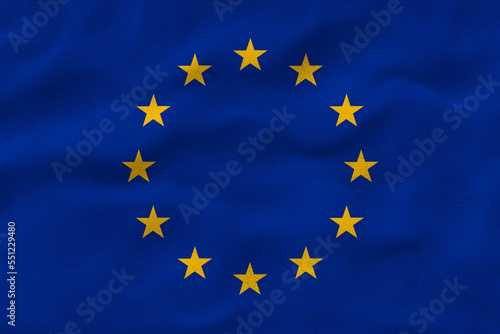 National flag of Europe. Background with flag of Europe.