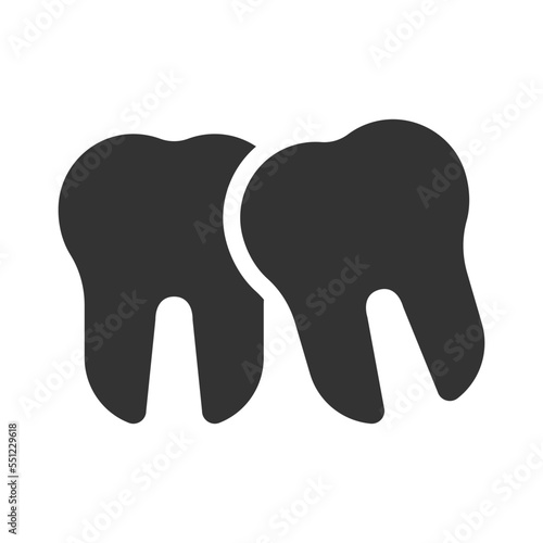 Loose tooth icon