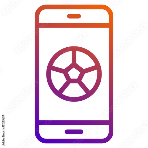 app gradient line icon
