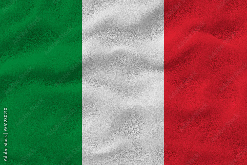 National Flag of Italy. Background  with flag  of Italy.