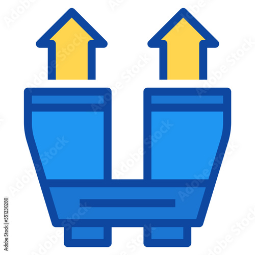 binoculars two tone icon