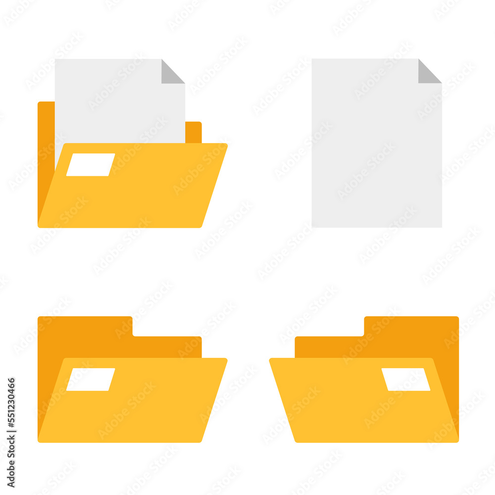 Folder icon in filled line style, use for website mobile app presentation Folder icon vector illustration in blue style for any projects, use for website mobile app presentation
