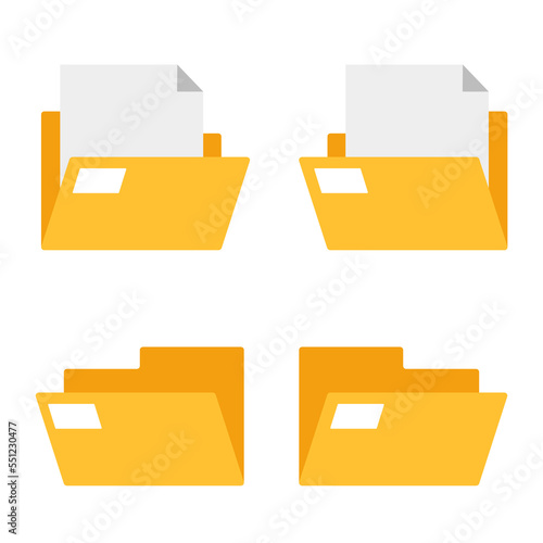 Folder icon in filled line style, use for website mobile app presentation Folder icon vector illustration in blue style for any projects, use for website mobile app presentation
