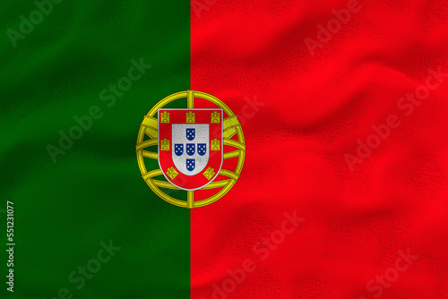 National Flag of Portugal. Background  with flag  of Portugal