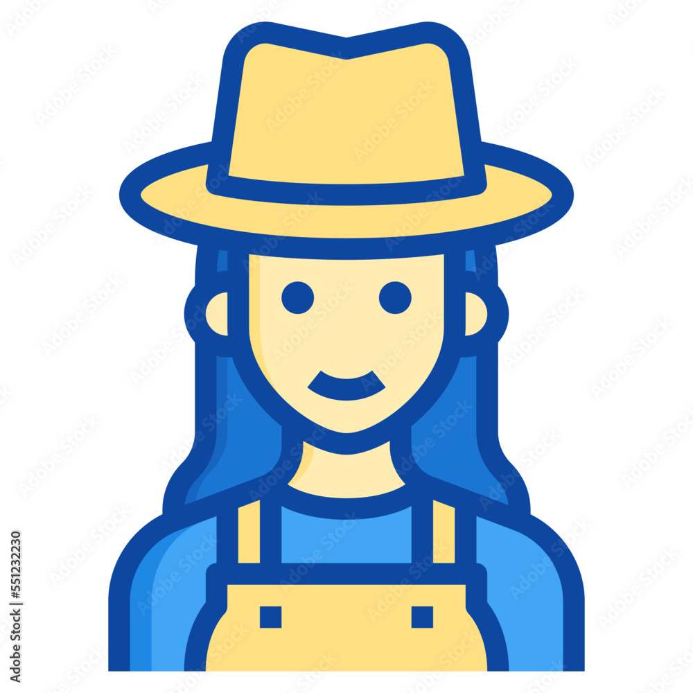 Fototapeta premium gardener two tone icon