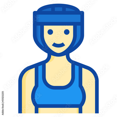 boxer two tone icon