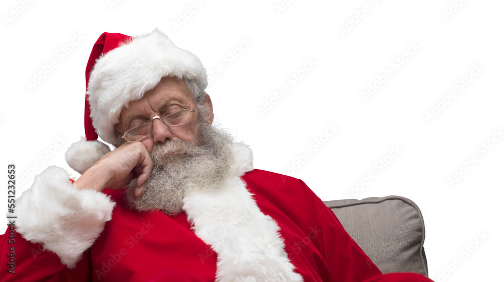 Santa Claus taking a nap Santa Claus taking a nap