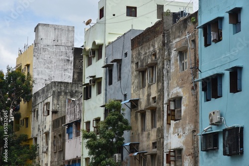 weathered building in Chennai