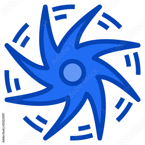 whirlwind blue icon