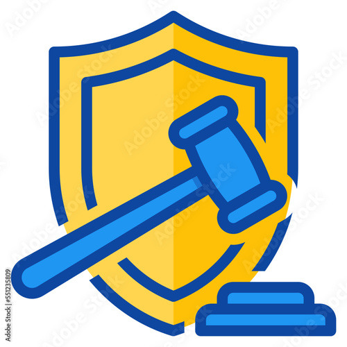 legal two tone icon